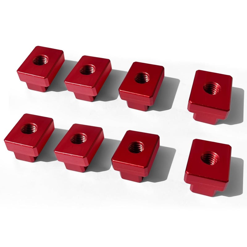 JMSMSH T-Slot Nut 7/16 Inch Red Oxide Finish 3/8"-16 Threads,T-Slot Nut 7/16 Inch Red Oxide Finish 3/8"-16 Threads - Image 3